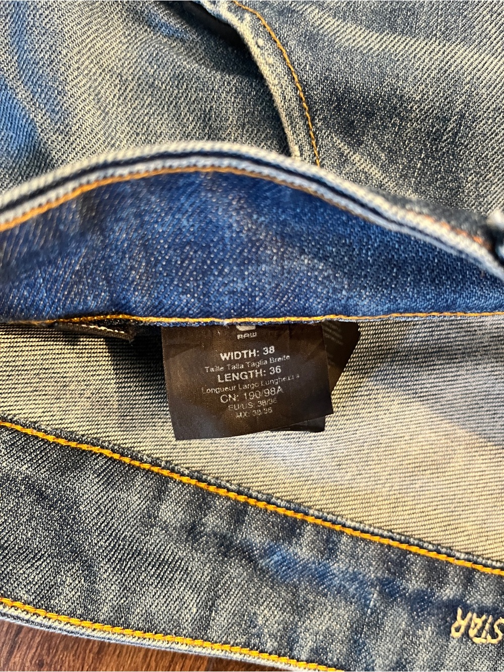 G Star Raw Loose Tapered Jeans Mens 38x36 Distressed Blue Denim - Picture 3 of 7